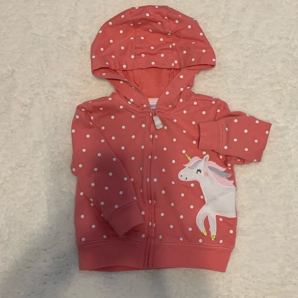 Carter’s 6 months cotton zip up sweatshirt